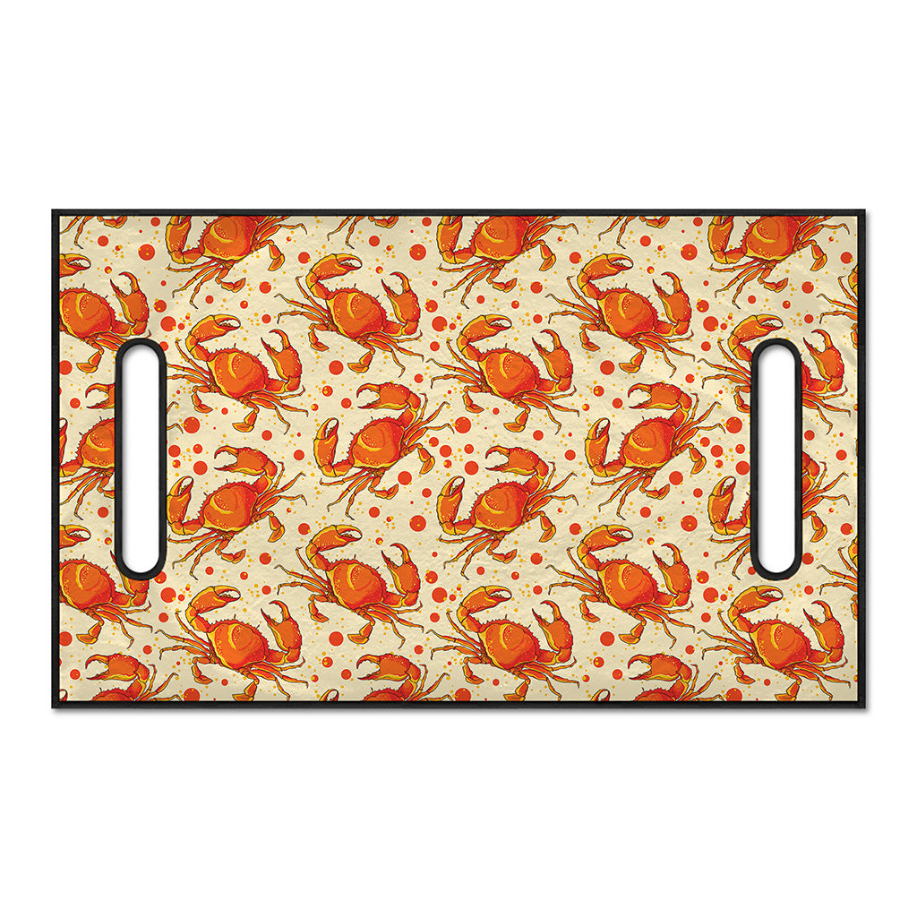 Orange Crab Pattern Print Golf Cart Seat Cover