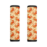 Orange Crab Pattern Print Handle Covers