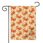 Orange Crab Pattern Print House Flag