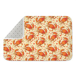 Orange Crab Pattern Print Indoor Door Mat