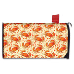 Orange Crab Pattern Print Mailbox Cover