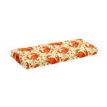 Orange Crab Pattern Print Piano Keyboard Cover