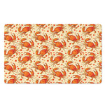 Orange Crab Pattern Print Polyester Doormat
