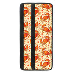 Orange Crab Pattern Print Refrigerator Handle Covers