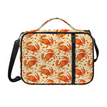 Orange Crab Pattern Print Shoulder Strap Bible Bag
