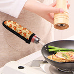 Orange Crab Pattern Print Skillet Handle Cover