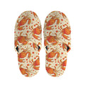 Orange Crab Pattern Print Slippers