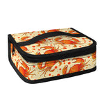 Orange Crab Pattern Print Small Lunch Bag