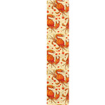 Orange Crab Pattern Print Table Runner