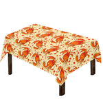 Orange Crab Pattern Print Tablecloth