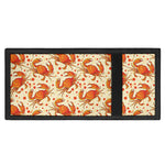Orange Crab Pattern Print Trifold Wallet