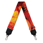 Orange Daisy Flower Print Bag Strap