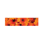 Orange Daisy Flower Print Bed Runner