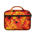 Orange Daisy Flower Print Briefcase Bible Bag