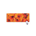 Orange Daisy Flower Print Extended Mouse Pad