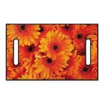 Orange Daisy Flower Print Golf Cart Seat Cover