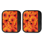 Orange Daisy Flower Print Handle Covers