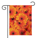 Orange Daisy Flower Print House Flag