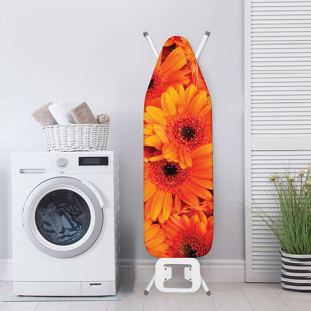 Orange Daisy Flower Print Ironing Board Cover