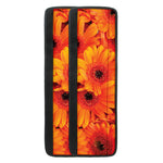 Orange Daisy Flower Print Refrigerator Handle Covers