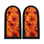 Orange Daisy Flower Print Skillet Handle Cover