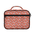 Orange Doodle Bull Terrier Pattern Print Briefcase Bible Bag
