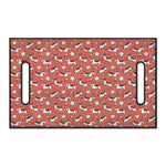 Orange Doodle Bull Terrier Pattern Print Golf Cart Seat Cover