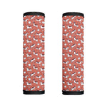 Orange Doodle Bull Terrier Pattern Print Handle Covers