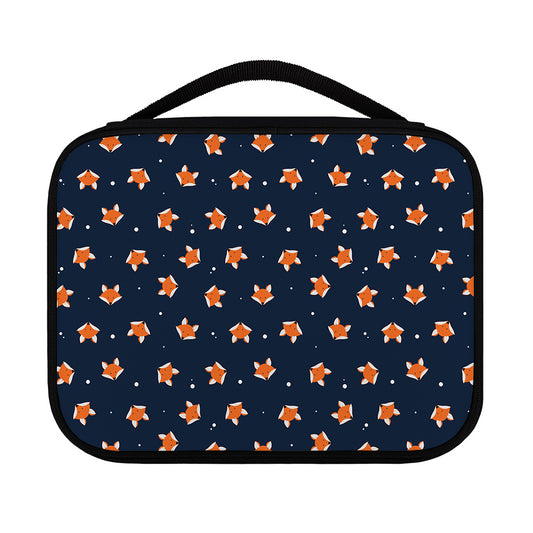 Orange Fox Pattern Print Classic Bible Case