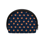 Orange Fox Pattern Print Coin Purse