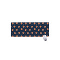 Orange Fox Pattern Print Extended Mouse Pad