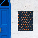 Orange Fox Pattern Print Garden Flag