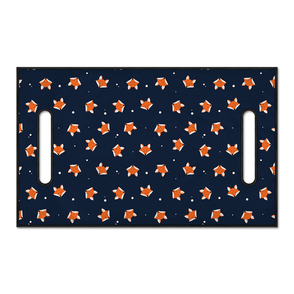 Orange Fox Pattern Print Golf Cart Seat Cover