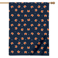 Orange Fox Pattern Print House Flag