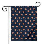 Orange Fox Pattern Print House Flag