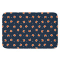 Orange Fox Pattern Print Indoor Door Mat