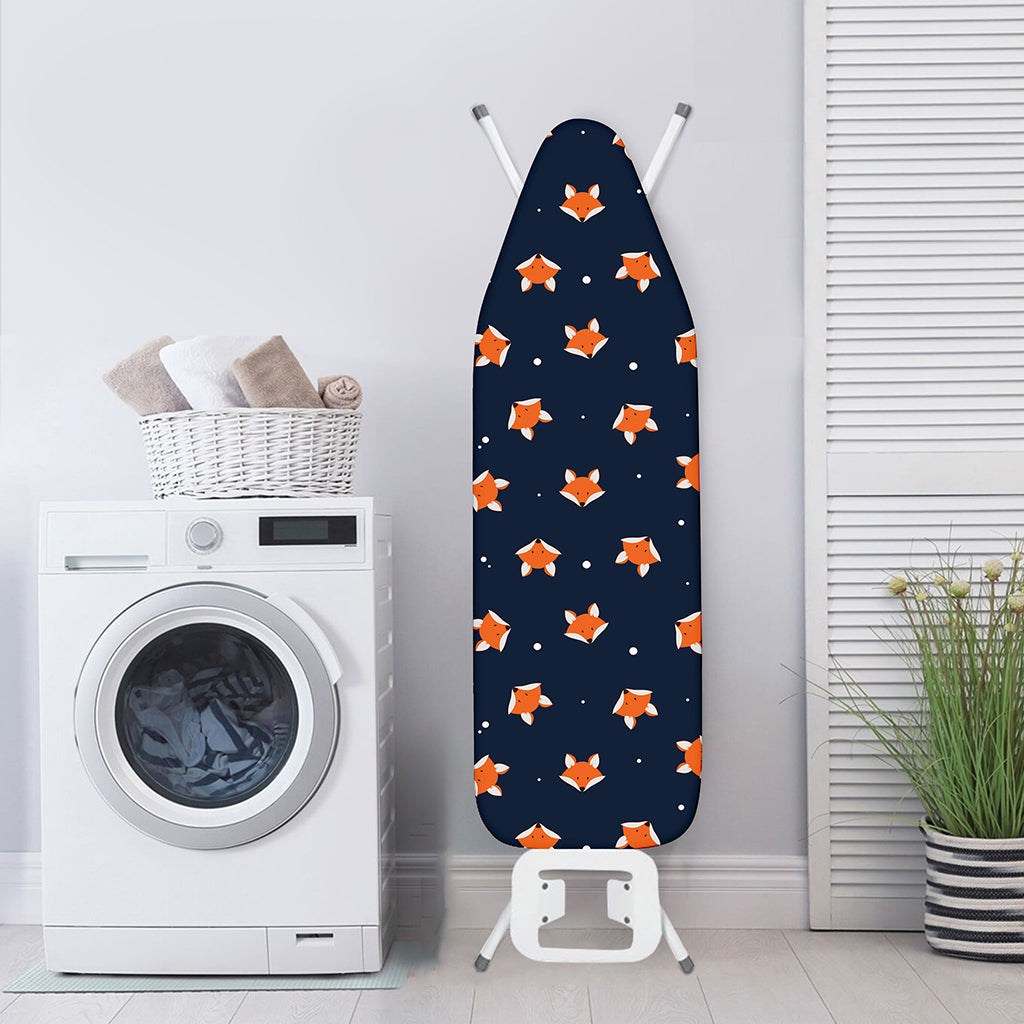 Orange Fox Pattern Print Ironing Board Cover