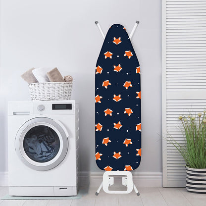 Orange Fox Pattern Print Ironing Board Cover