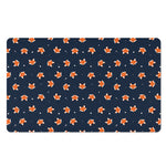 Orange Fox Pattern Print Polyester Doormat