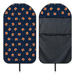 Orange Fox Pattern Print Waterproof Car Seat Cover