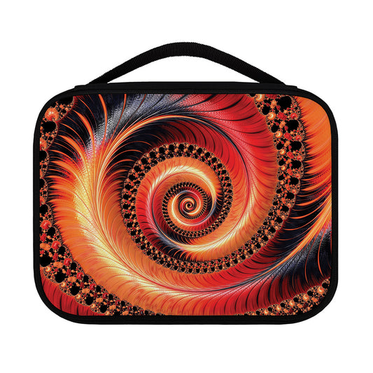 Orange Fractal Print Classic Bible Case