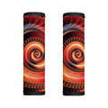 Orange Fractal Print Handle Covers