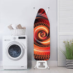 Orange Fractal Print Ironing Board Cover