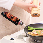 Orange Fractal Print Skillet Handle Cover
