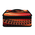 Orange Fractal Print Small Lunch Bag