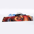 Orange Fractal Print Sports Towel