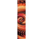 Orange Fractal Print Table Runner