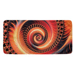 Orange Fractal Print Towel