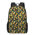 Orange Fruit Pattern Print 17 Inch Backpack