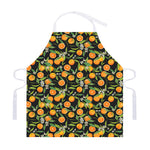 Orange Fruit Pattern Print Adjustable Apron